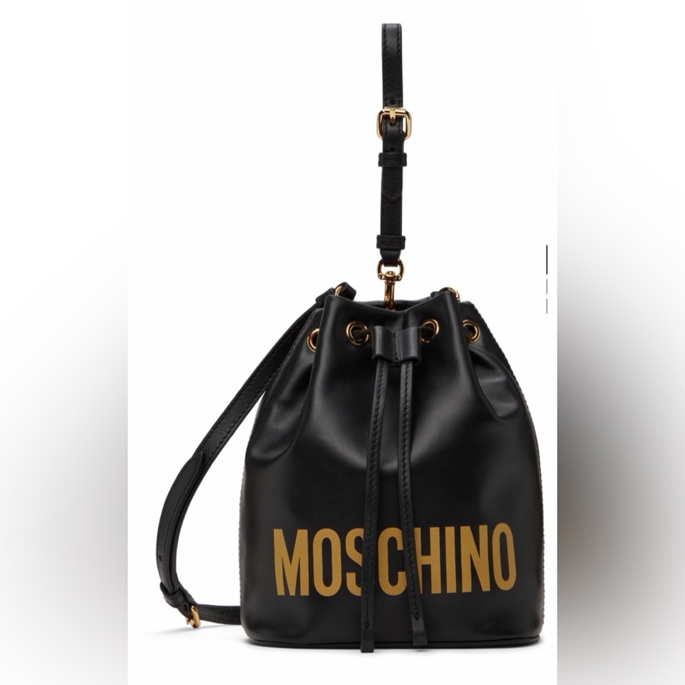 MOSCHINO Black Bucket Bag ✨